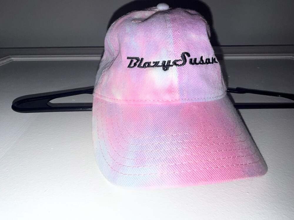 Blazy Susan Dad Hat - Pink/Blue Tie Dye